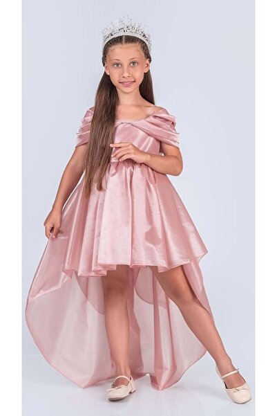 Mnk Baby&Kids Rochie de prințesă strălucitoare cu detaliu de umăr pentru feti...