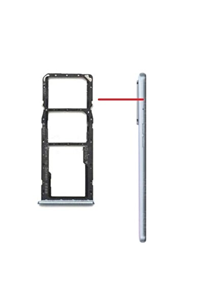 Fodos Realme 6 Sim Card Tray Drawer Apparatus Rmx2001 Compatible - White