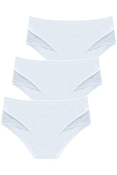 Newlilla 1212 Pachet de 3 chiloți pentru femei Bato cu dantelă 1212-v3