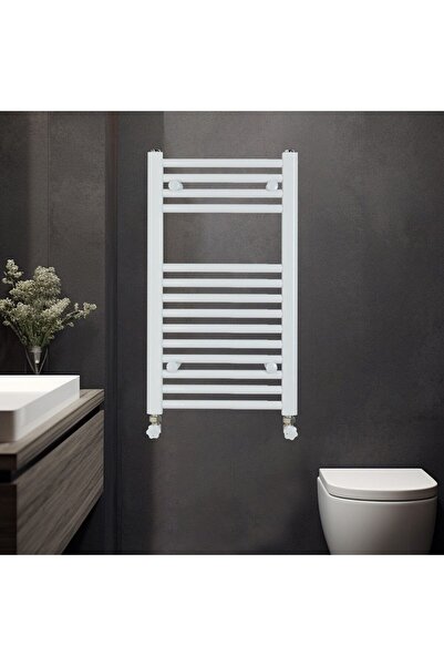 Hammam 688x600mm Alya Beyaz Karbon Çelik Havlupan 60 Ay Garantili