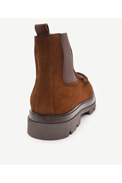 Yargıcı Retro Görünümlü Lastikli Deri Bot