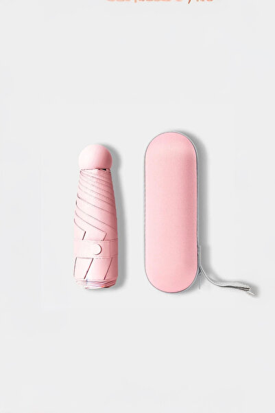 fenomex Çantalı Kapsül Şemsiye Pembe