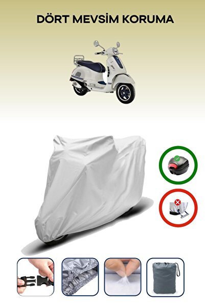 Breen Vespa GTS 125 Supertech GRAY MOTORCYCLE BRAND REAR BAG COMPATIBLE