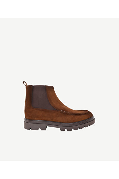 Yargıcı Retro Görünümlü Lastikli Deri Bot