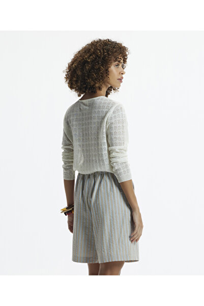 Yargıcı Beli Lastikli Bağlamalı Şort