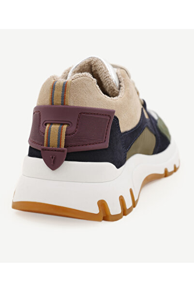 Yargıcı Kalın Tabanlı Deri Sneaker