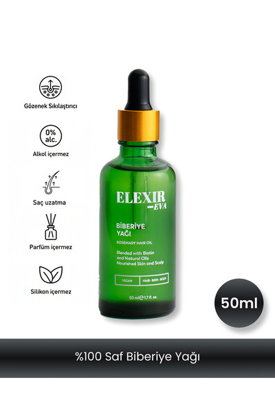 Elexir Eva Saç Dökülmesine, Masaja ve Kas Ağrılarına Karşı Etkili Bitkisel %1...