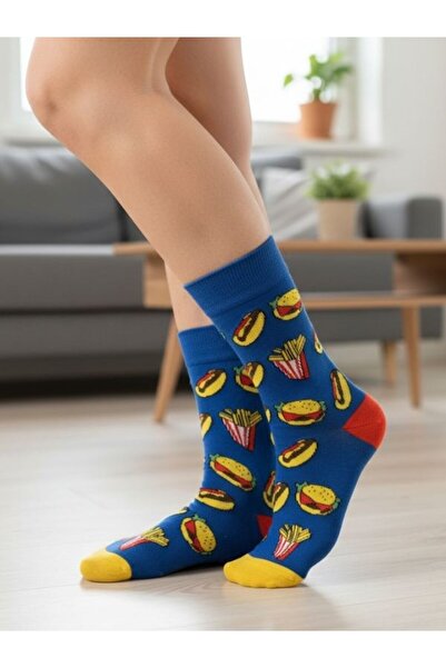 AKSU ÇORAP جوارب بتصميم سجق همبرغر