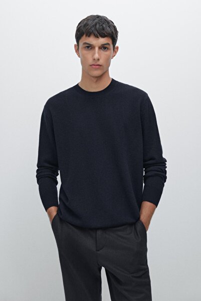 Massimo Dutti Yün karışımlı bisiklet yaka kazak