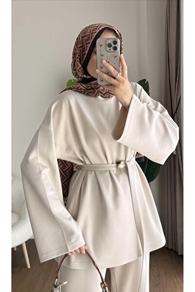 AKIZER Scuba Kumaş Kadın Ikili Tesettür Takım