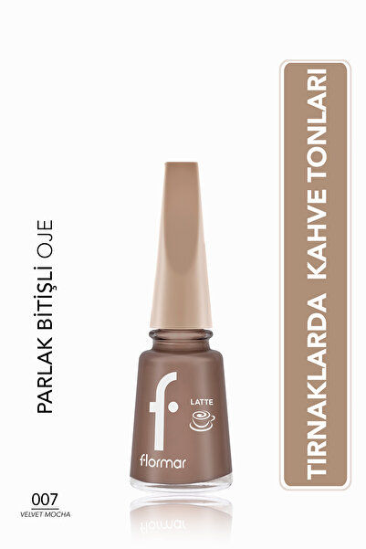 Flormar Latte Yüksek Pigmentli & Parlak Bitişli Kahve Tonlu Oje