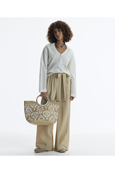 Yargıcı Bağlama Detaylı Pantolon