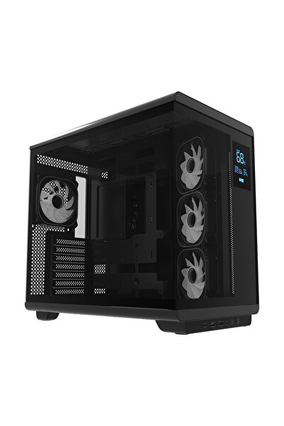 Hawk Gaming HC710 850W 80+ Bronze ARGB Akvaryum ATX Mid Tower Siyah Gaming Oyuncu Kasa