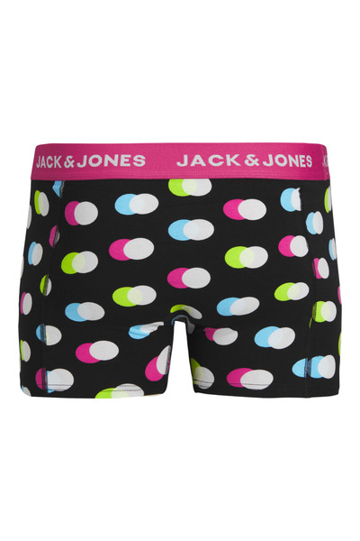 Jack & Jones Ανδρικά μαύρα εσώρουχα Jacreese Trunks 3 Pack Sn Boxer 12255820-Μαύρο