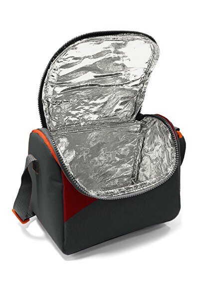 Coral High Kids Dark Gray Orange Claret Red Colored Thermo Lunchbox 22792