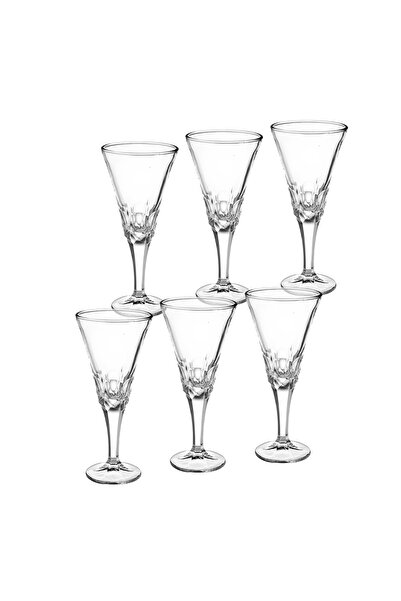 Dania Luxury Glass Drinking Glasses Set - 6 Pieces, Height 20 cm, Capacity 240 ml