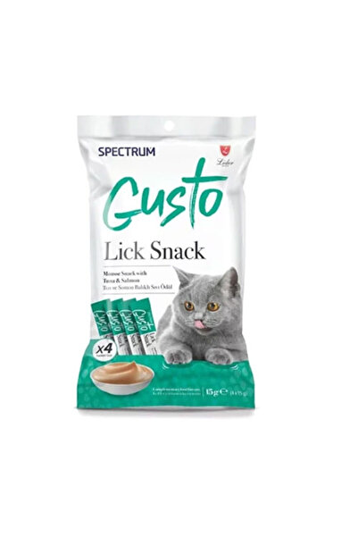 Spectrum Gusto Ton Balıklı ve Somonlu Sıvı Kedi Ödül Maması 4x15 Gr