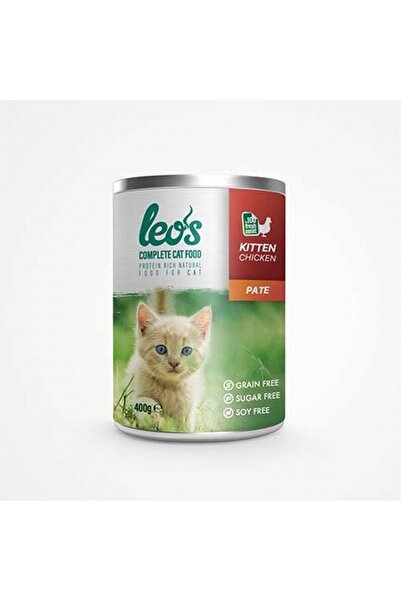 Leos Tavuk Etli Pate Yavru Kedi Konservesi 12 Adet 400 Gr