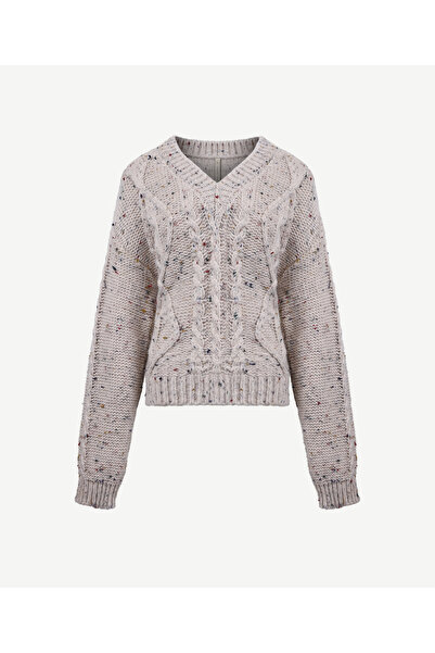 Yargıcı V Yaka Oversıze Kazak