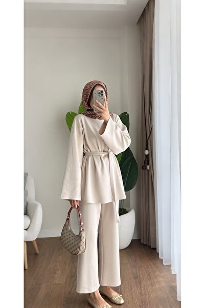 AKIZER Scuba Kumaş Kadın Ikili Tesettür Takım