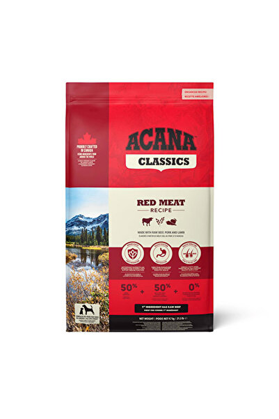 Acana Classic Red Düşük Tahıllı Köpek Maması Tüm Irk ve Yaşam Evreleri 9,7 Kg
