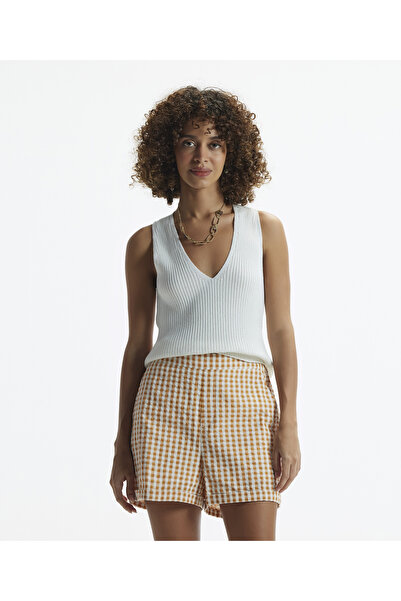 Yargıcı Beli Lastikli Duble Paça Kısa Şort