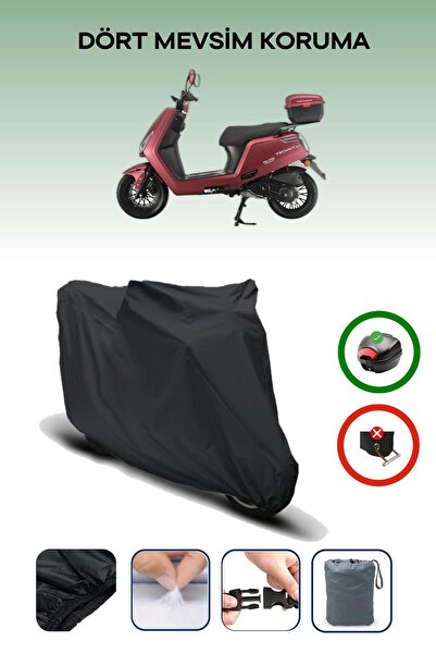 Breen Black Falcon Techno 50 Efı Motorcycle Tarpaulin Rear Bag Compatible