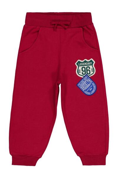 Civil Boys 97 Emblem 2-5 Years Old Sweatpants - Burgundy 3-4 Years Old