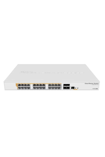 MIKROTIK Switch de administrare 24 ieșiri Gigabit PoE+ 450W, 4 SFP+ 10Gbps - ...
