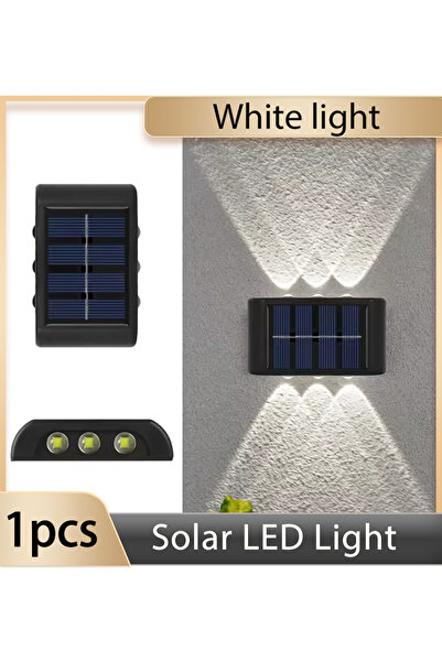 Choice 1Pc White light Solar LED Light, Waterproof Wall Lamp, Dusk to Dawn fo...