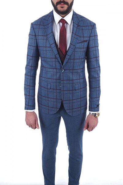 Jan Carlucci Kombinli Slimfit Drop 6 Takım Elbise
