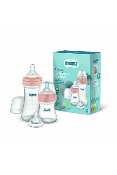 MOOMA Kindy 150 ve 250 ml Biberon Başlangıç Seti - Rose Gold