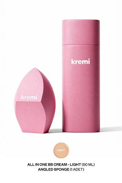 Kremi Yüksek Kapatıcı SPF50 Parlak Bitiş Nemlendirici 50ml, Makyaj Süngeri Set