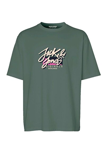 Jack & Jones Ανδρικό μπλουζάκι - Jortampa Tee, SS Crew Neck, 1 FST LN, Laurel Wreath Design, 12255650