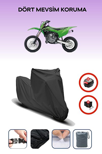 Breen حقيبة ظهر للدراجة النارية باللون الأسود من Kawasaki KX 85 غير متوافقة