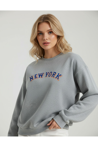 RPT MODA PREVELIKI PLAVI NARANČASTI SWEATSHIRT SA DETALJNIM HOKLETOVIM IZRAVO...