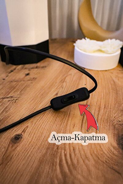 PAYİDAR MODEL Luna Model – Brick Embossed Led Night Light, 25 cm