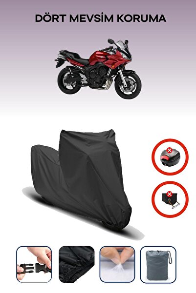 Breen حقيبة خلفية من القماش المشمع للدراجة النارية باللون الأسود من Yamaha Fz...