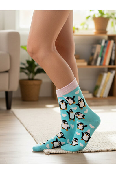 AKSU ÇORAP Cute Garters Patterned Colorful Socks