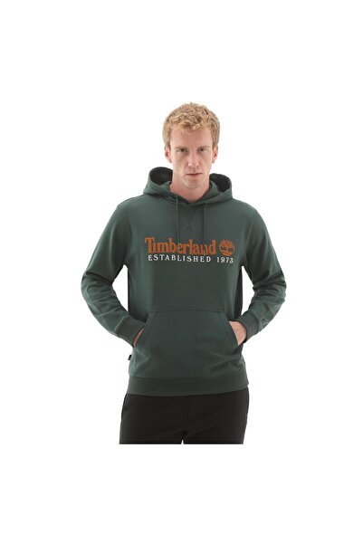 Timberland B0A5Mx83171-R Established 1973 Embroidered Logo Loopba Men's Sweatshirt Green