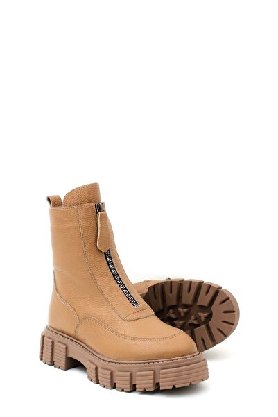 FAST STEP Hakiki Deri Kürklü Kadın Klasik Bot 710KZA6003