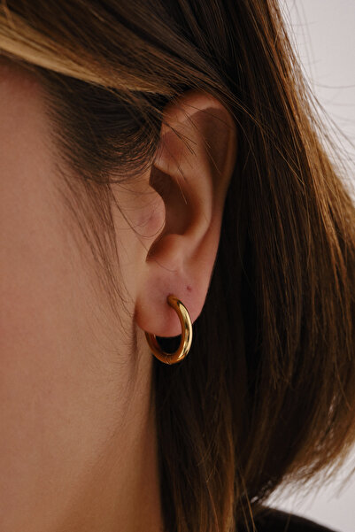 ByFlorya Jewelry Çelik Halka Küpe Kararmaz Çap 1.8cm Günlük Kullanıma Uygun B...