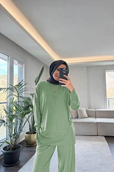 Suede Style 5715 - Stylish Comfortable Single Jersey Knitted Casual Women's Set