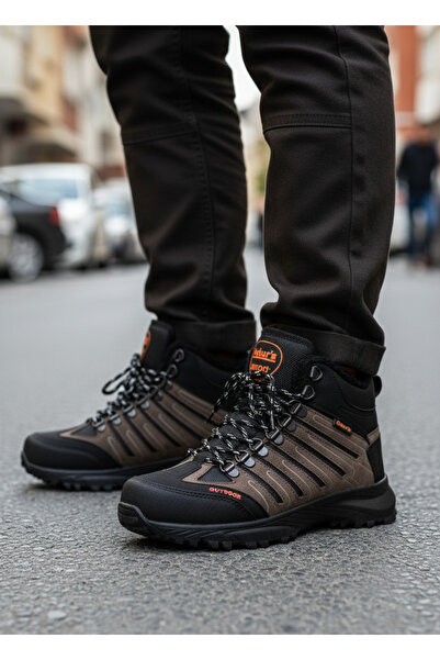 Dakırs DAKIRRS 116 KAHVE ERKEK GÜNLÜK KIŞLIK SU SOĞUĞA DAYANIKLI FERMUARLI SPOR BOT