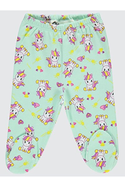 Civil Baby Starry Unicorn Printed 0-6 Months Girl Single Bottom - Green 6-9 Months