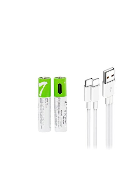 MBL Type-c Şarjlı Li-ion AAA İnce Pil 1.5V 750mWh 2li Paket