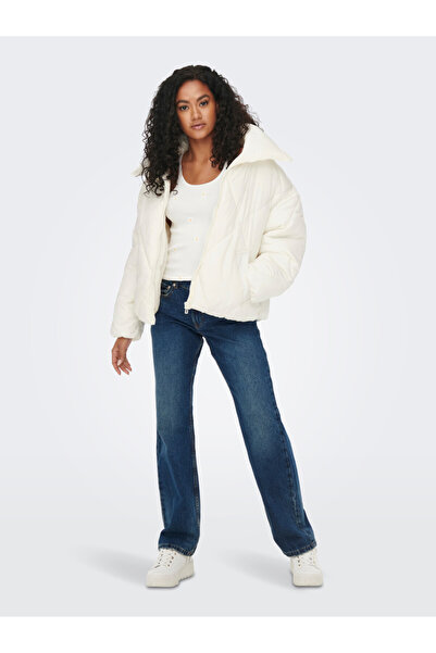 ONLY Palton căptușit alb pentru femei Tamara Short Quilted