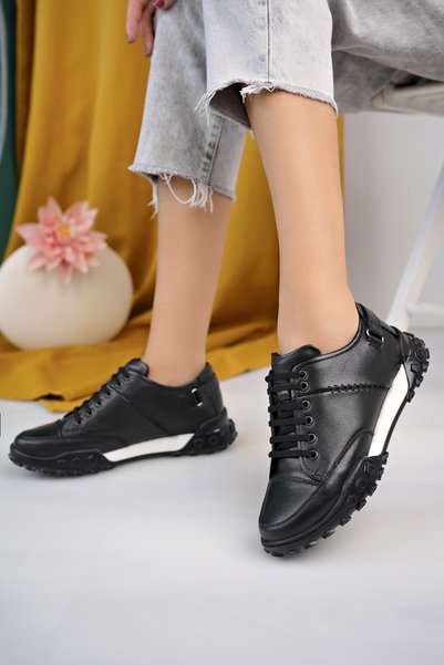 Diego Carlotti Hakiki Deri Kadın Günlük Sneaker Ayakkabı DC2648