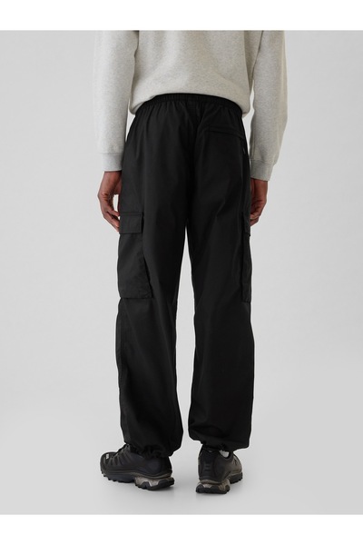 GAP Erkek Siyah Baggy Kargo Pantolon