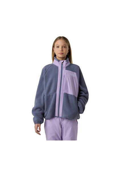 THE NORTH FACE F0A8AZHDIN1-R G Yumıorı Full Zıp Jacket Çocuk Ceket Mor